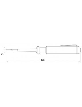 Індикатор e.tool.test01  130х3 прямий шліц АС100-500В