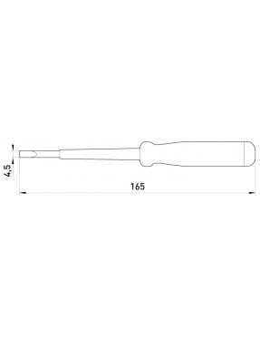 Індикатор-викрутка e.tool.test05  165х4,5 прямий шліц АС100-500В