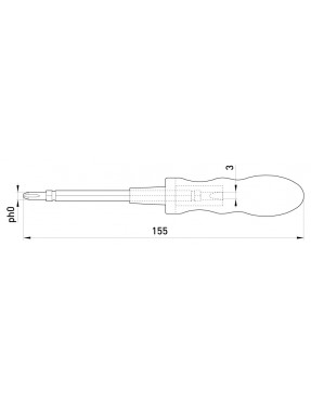 Індикатор-викрутка e.tool.test07  190х4,5хph1 прямий+хрестовий  АС100-500В