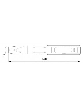 Індикатор-тестер e.tool.test09  140х3 прямий шліц АС/DC70-250В