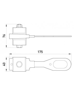 Анкерний ізольований затискач  e.i.clamp.4.16.25.zr, посилений, 16-25 кв.мм