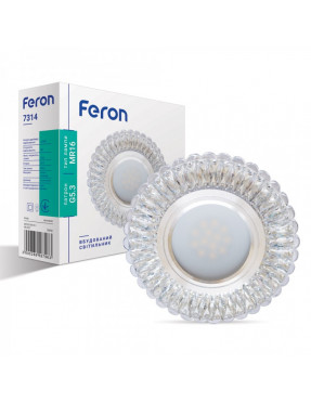 Встраиваемый светильник Feron 7314 с LED подсветкой