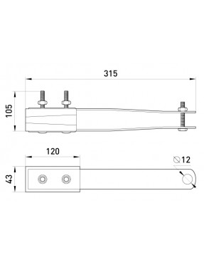 Анкерний ізольований затискач e.i.clamp.pro.70.120.c, 70-120 кв.мм