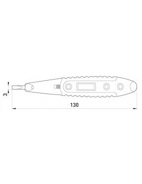 Індикатор-тестер e.tool.test10  130х3 прямий шліц АС/DC12-250В