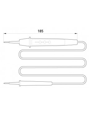 Індикатор e.tool.test11  185мм двополюсний  АС/DC6-380В