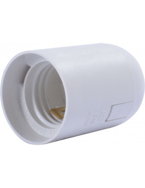 Патрон пластиковий e.lamp socket.E27.pl.white, Е27, білий