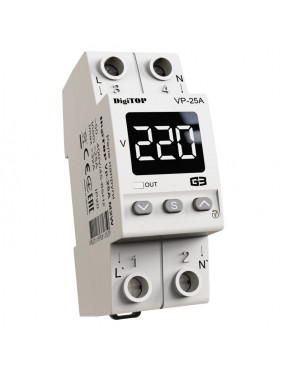 DigiTOP  Реле напруги VP-25A M2W  ( на DIN рейку ) нове покоління