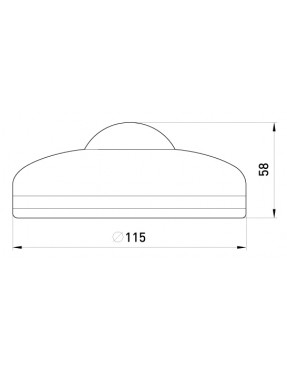 Датчик руху інфрачервоний стельовий e.sensor.pir.07.white(білий), 360°, IP20