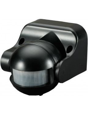 Датчик руху інфрачервоний e.sensor.pir.09.black(чорний), 180°, IP44