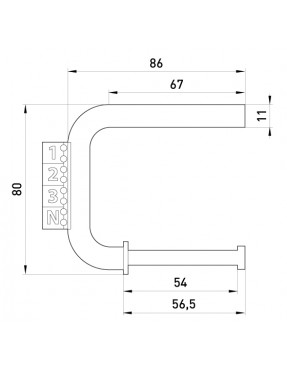 Скоба заземлення e.bracket.earth.35