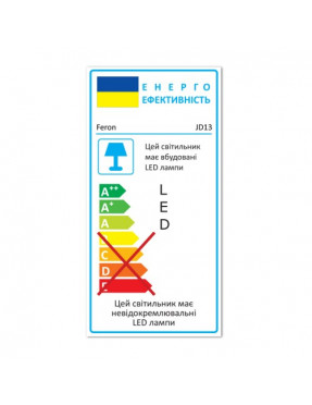Вбудований світлодіодний світильник Feron JD13 білий