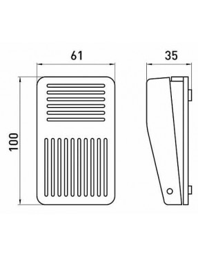 Вимикач ножний e.fs.01 пластиковий